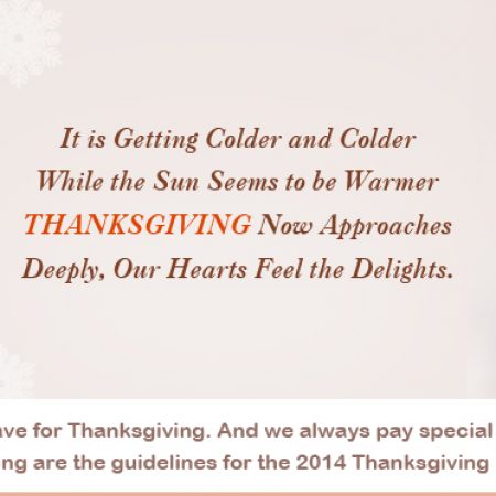 Un motiv de multumire, Ce purtam de Thanksgiving?