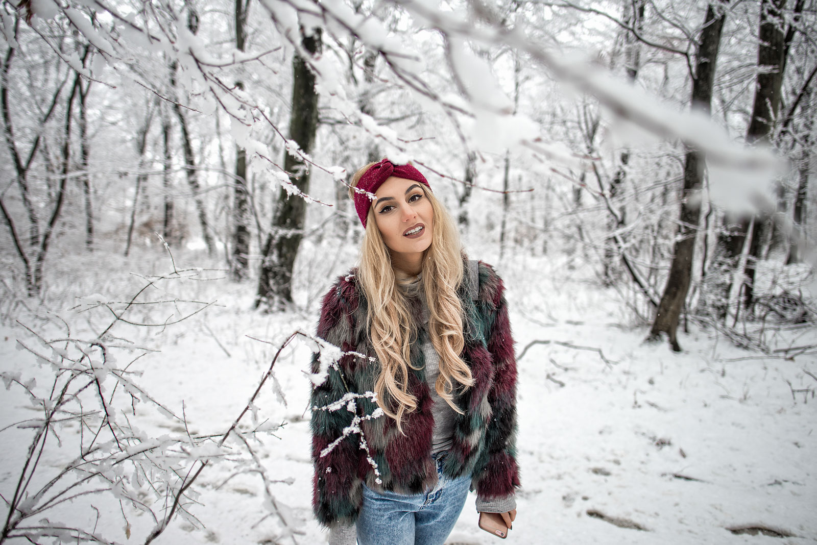Chic and Warm in the Snow